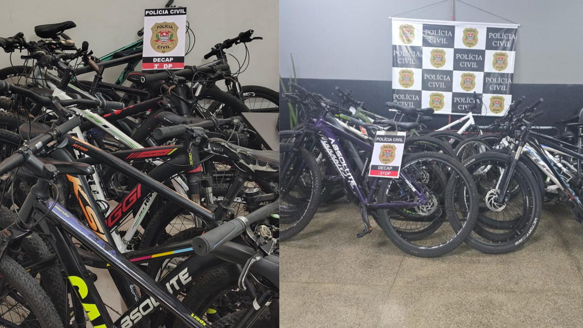 Bicicletas são apreendidas em ação contra furto de celular no centro de SP